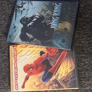 Action movie bundle! Spiderman DVD King Kong DVD